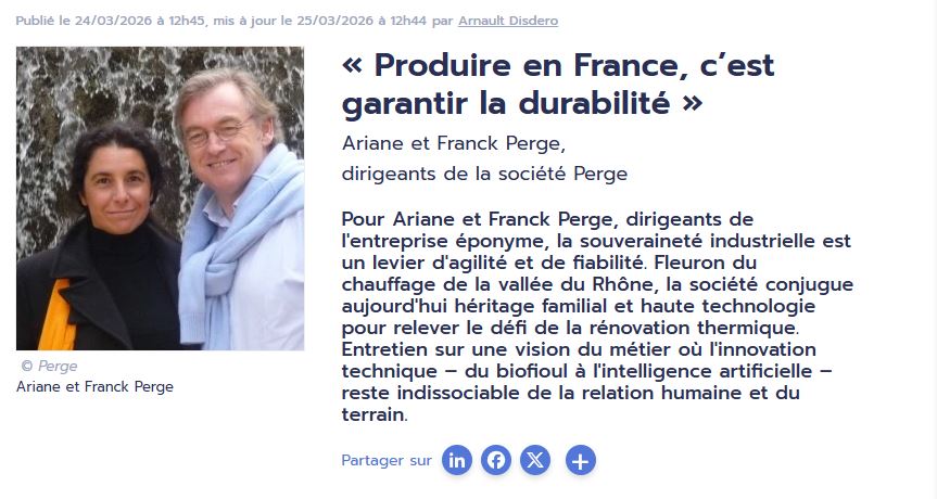 Produire en France : un choix d’engagement durable pour le chauffage